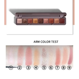 M062 LAMEILA พาเลทอายแชโดว์ 9สี เนื้อดินน้ำมัน สีสวย ติดทน กันน้ำ 9ช่อง