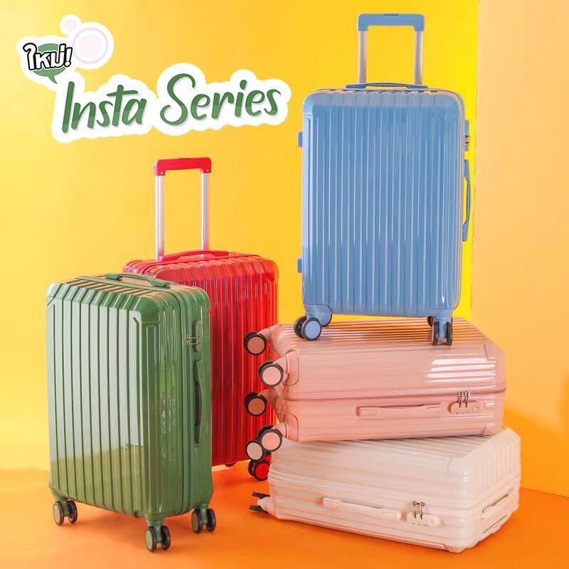 Tpartner แท้(ประกัน1ปี) กระเป๋าเดินทางล้อลาก รุ่น Insta Series วัสดุABS+PC เฟรมซิป มีให้เลือก 8 สี