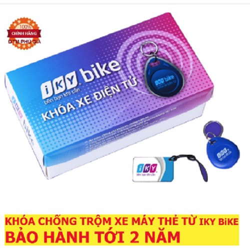 ของแท ้ Iky Bike Smart Magnetic Card รถจักรยานยนต ์ Anti-Theft Lock - Vindecal BD