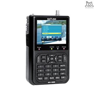 Spell-SATLINK WS6906 เครื่องค้นหาสัญญาณดาวเทียมดิจิตอล หน้าจอ LCD 3.5นิ้ว