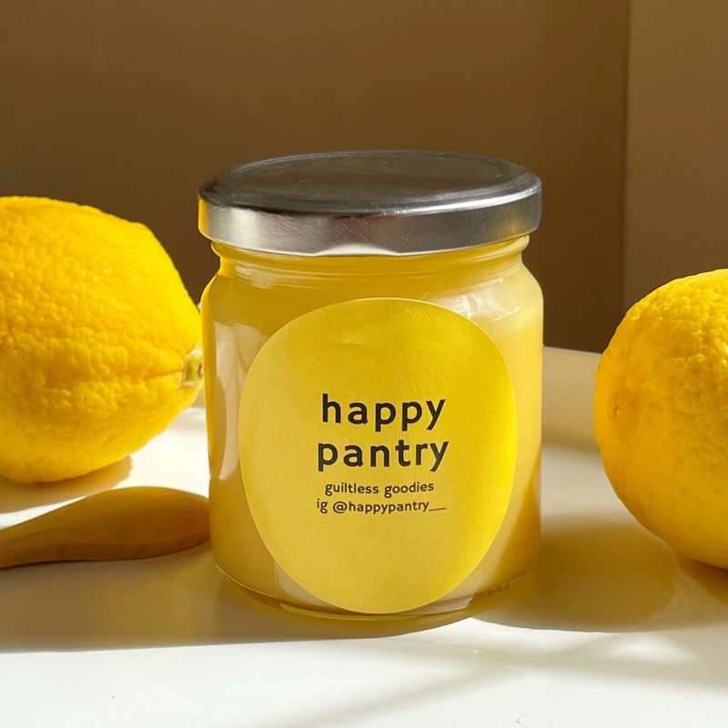 Lemon curd / Lemon butter แยมเลมอน เลมอนเคิร์ดโฮมเมด 200 มล. ทากับขนมปังรสชาติเปรี้ยวหวาน