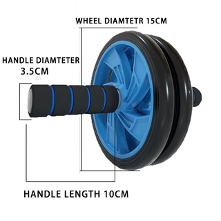 ล้อออกกำลังกาย ลูกกลิ้งบริหารหน้าท้อง AB wheel ลูกกลิ้งหน้าท้อง ล้อหน้าท้อง ฟรีแผ่นรองเข่า