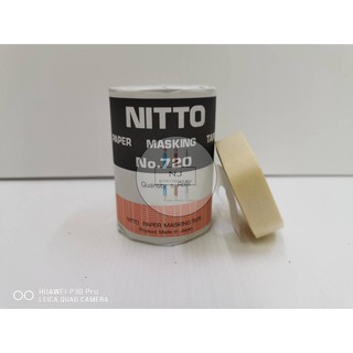 เทปนิตโต้ 720 (1ม้วน) NITTO เทปกาวย่น 18มม.x18ม. ขูดเลขตัวถังรถ