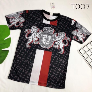 เสื้อยืดพิมพ์ลายคอกลมผ้าโพลีเอสเตอร์T007