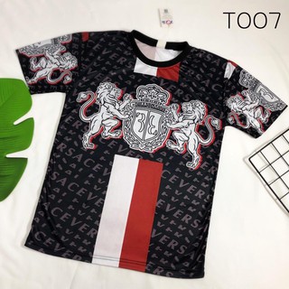 เสื้อยืดพิมพ์ลายคอกลมผ้าโพลีเอสเตอร์T007