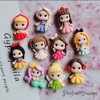 ตุ๊กตาเจ้าหญิง 10 แบบขนาด 1.8x2.2cm DIYอุปกรณ์ตกแต่งเคสมือถือ สายคล้องแมสก์ ประดับเล็บและกระจก