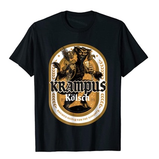 เสื้อยืดผ้าฝ้ายพิมพ์ลายขายดี เสื้อยืด ผ้าฝ้าย พิมพ์ลาย Woot Krampus Kolsch 3 มิติ สําหรับผู้ชาย