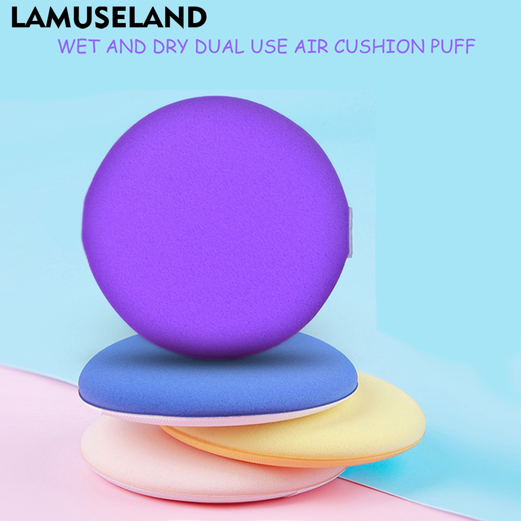 LAMUSELAND พัฟฟองน้ำแต่งหน้า แบบแห้ง ขนาด 0.7 * 5.5 ซม. สำหรับลงคูชั่น รองพื้น LA827