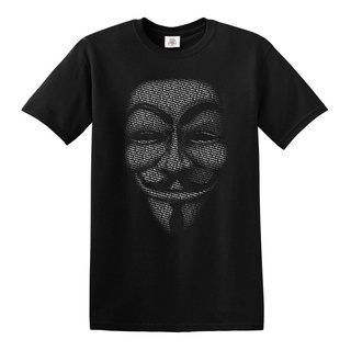 V สําหรับ Vendetta เสื้อยืดแขนสั้น คอกลม ผ้าฝ้าย พิมพ์ลายหน้ากาก Anonymous สุดเท่ แฟชั่นฤดูร้อน สําหรับผู้ชาย และผู้หญิง