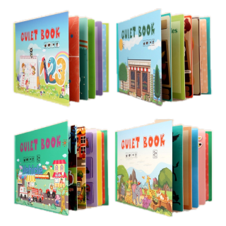 สมุดกิจกรรม Quiet Books Boxset หนังสือเงียบ สื่อเรียนรู้ เรียนรู้ผ่านการเล่น เรียนที่บ้าน ของเล่นเสริมพัฒนาการ