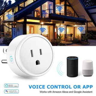 WiFi Smart Plug สมาร์ทปลั๊ก ปลั๊กไฟอัจฉริยะ ไร้สาย ซ็อกเก็ต ซ็อกเก็ต รองรับ Google Home และ Alexa Orkmrt