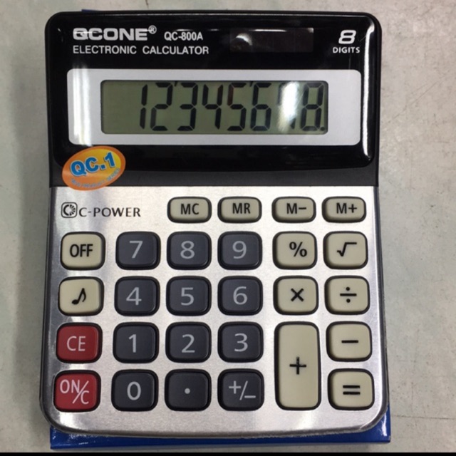 QCONE เครื่องคิดเลข หน้าจอ8หลัก รุ่นQC-800A