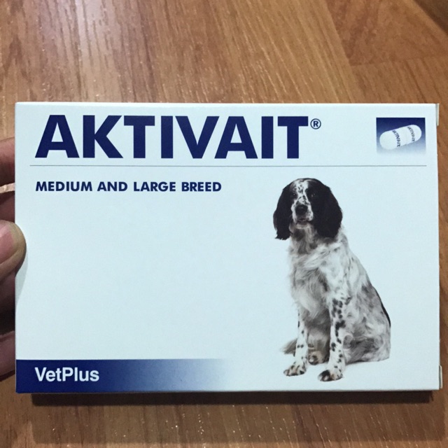 Aktivait medium and large breedสารอาหารเสริมไขมัน สำหรับสุนัขอายุมาก สุนัขแก่