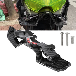 Carbon ABS Naked Front Spoiler Winglet Aerodynamic Wing Kit Spoiler for Kawasaki Z900 Z 900 2020 2021 2022 Motorcycle Fa