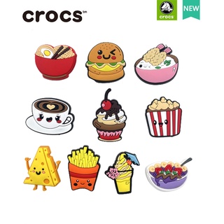 [10 ชิ้น] ซีรีส์ลายอาหาร Jibbitz คุณภาพสูง Croc เสน่ห์รองเท้า Crocs อุปกรณ์เสริมรองเท้า