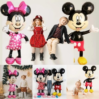 ขายดี ลูกโป่งฟอยล์ ลายการ์ตูน Disney Mickey Minnie ขนาด 112 * 65 ซม. สําหรับตกแต่งปาร์ตี้วันเกิดเด็ก