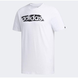 เสื้อยืด​ Adidas (สีขาว)​ โลโก้อดิดาสดำ