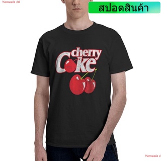 Yameela 10 โคคา โคลา Fashion เสื้อยืดแฟชั่น Coca-Cola Cherry Coke Logo T-Shirt T Shirt Men เสื้อยืดชาย เสื้อยืดผ้านิ่ม เ