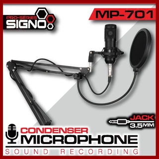 SIGNO Condenser Microphone Sound Recording รุ่น MP-701 (ไมค์โครโฟน)