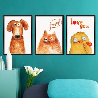 (zooyoo) สติ๊กเกอร์ติดผนังลายสัตว์