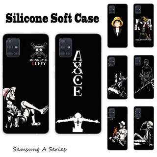 เคสโทรศัพท์มือถือ Samsung Galaxy A11 A21 A21S A31 A51 A71 ปลอก TPU อ่อน One Piece Black