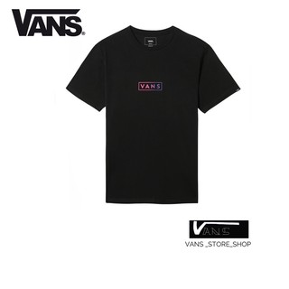 เสื้อยืดVANS EASY BOX SS BLACK FUCHSIA PURPLE สินค้ามีประกันแท้