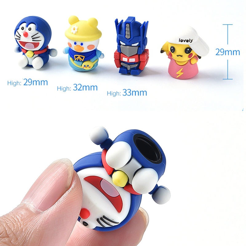 ฝาครอบวาล์วยางล้อรถยนต์ กันฝุ่น ลายการ์ตูน 1 ชิ้น