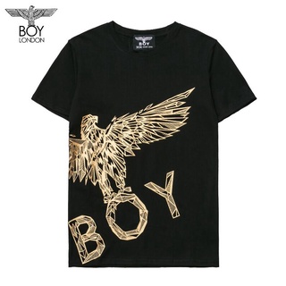 เสื้อยืดโอเวอร์ไซส์Boy เสื้อยืดแขนสั้น ผ้าฝ้าย พิมพ์ลาย แฟชั่นสําหรับผู้ชาย และผู้หญิงS-3XL