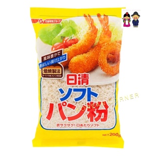 เกล็ดขนมปัง ไม่อมน้ำมัน นำเข้าจากญี่ปุ่น Breadcrumbs Soft Panko from Japan นิสชิน ปังโกะ