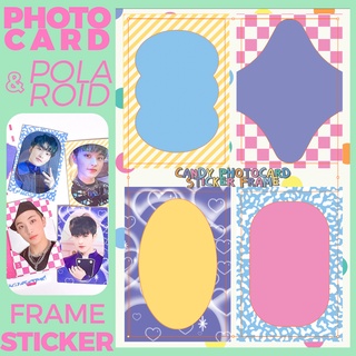 candy photocard frame sticker | สติกเกอร์กรอบตกแต่ง โฟโต้การ์ด โพลารอยด์