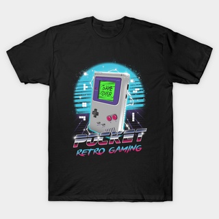 POCKET RETRO GAMING Printed t shirt unisex 100% cotton