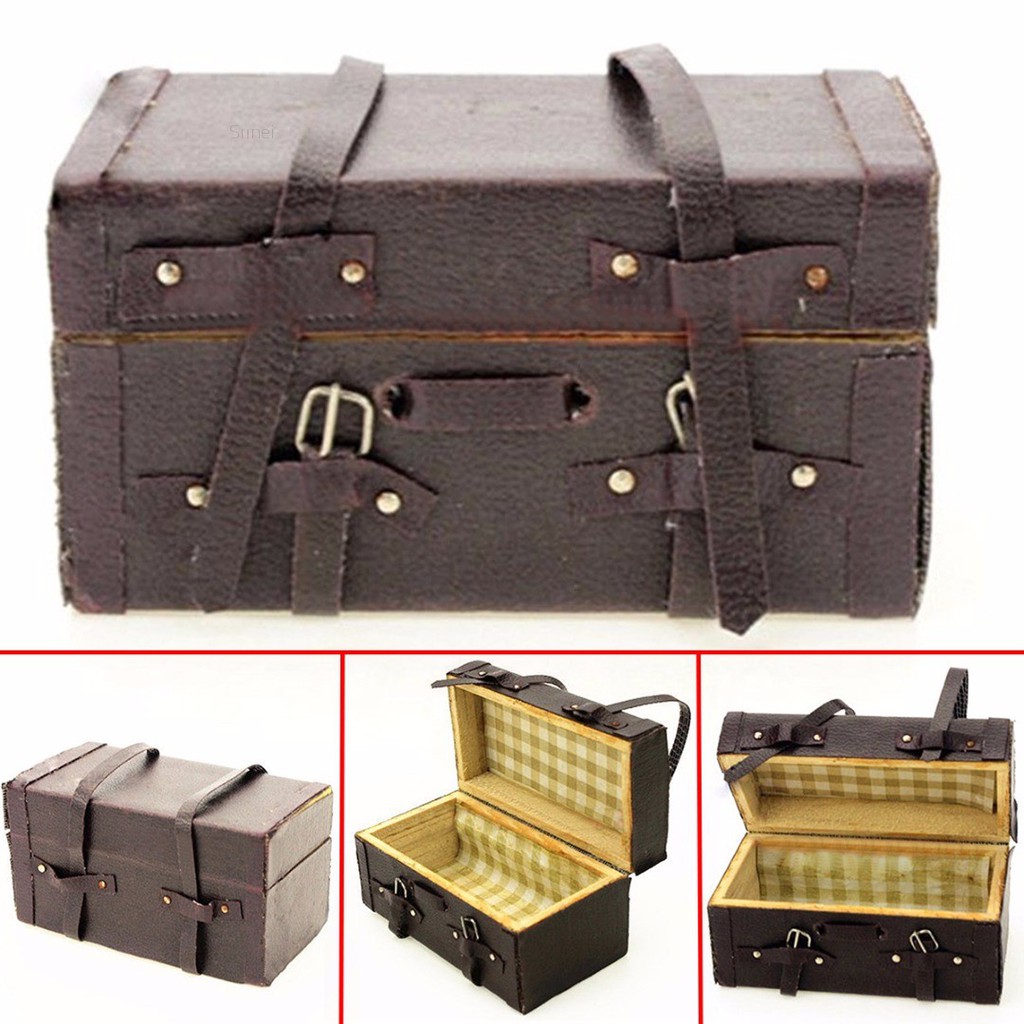 mini leather suitcase