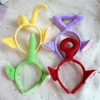 (🎉พร้อมส่ง🎉) ที่คาดผมเทเลทับบี้ แบบมีหู teletubbie ปาร์ตี้ ของขวัญ คอสเพลย์ น่ารักมาก