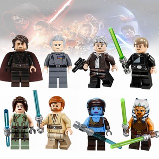 เลโก้ สตาร์วอร์ส Obiwan Han Solo Anakin Luke Ahsoka Jedi ของเล่นสําหรับเด็ก