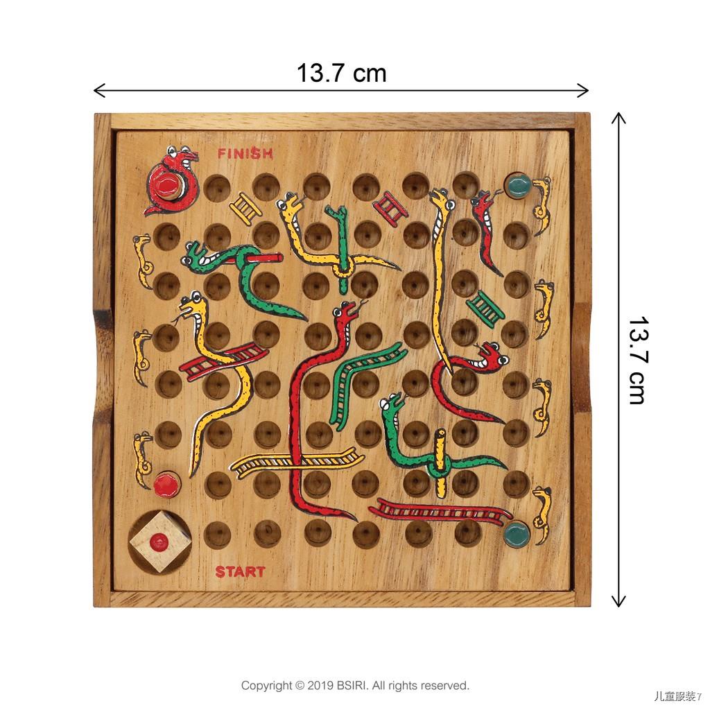 ♨┅✳เกมบันไดงู เกมงูตกบันได (Snake and Ladder) Size L เกมกระดานงู เกมกระดาน เกมส์ไม้บริหารสมอง เกมส์ฝึกทักษะวางกลยุทธ์ BS