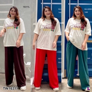 TW16311 #Bigsize Set 2ชิ้น เสื้อยืดแขนสั้น