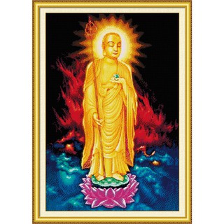 ชุดปักครอสติชพิมพ์ลาย พระโพธิสัตว์ พระพุทธเจ้า (Bodhisattva Cross stitch kit)