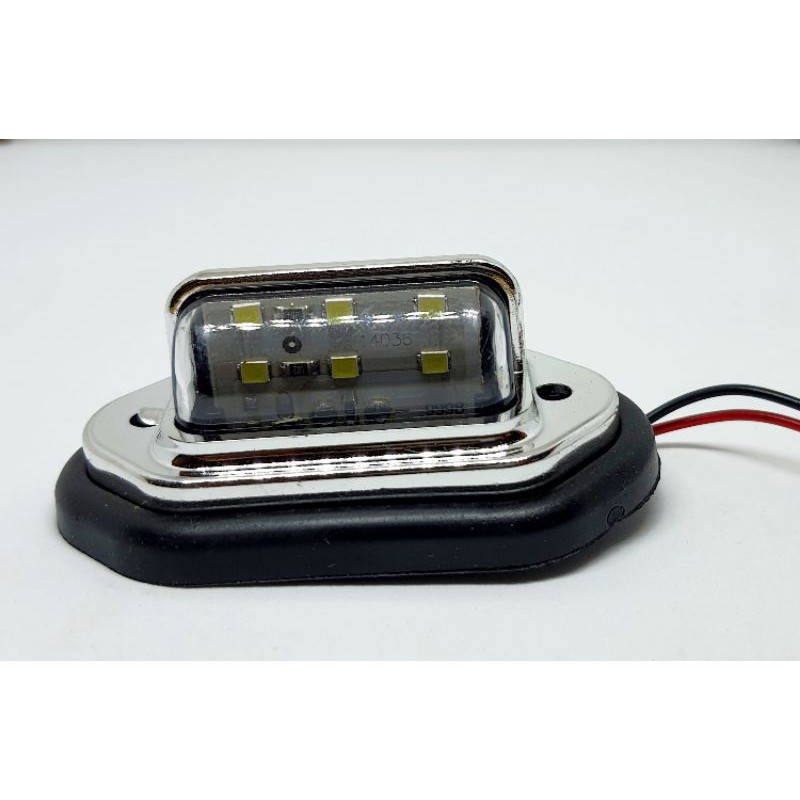 ไฟส่องป้ายทะเบียน(อย่างดี) LED 12-24 V 6SMD กันน้ำ IP65