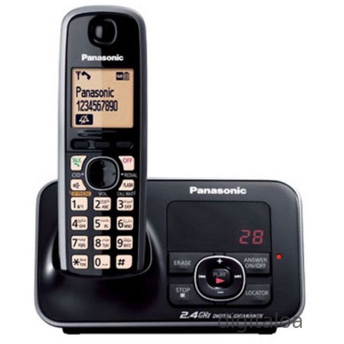 Panasonic Cordless Phone 2.4 GHz โทรศัพท์ไร้สาย มีตอบรับอัตโนมัติ KX-TG3721