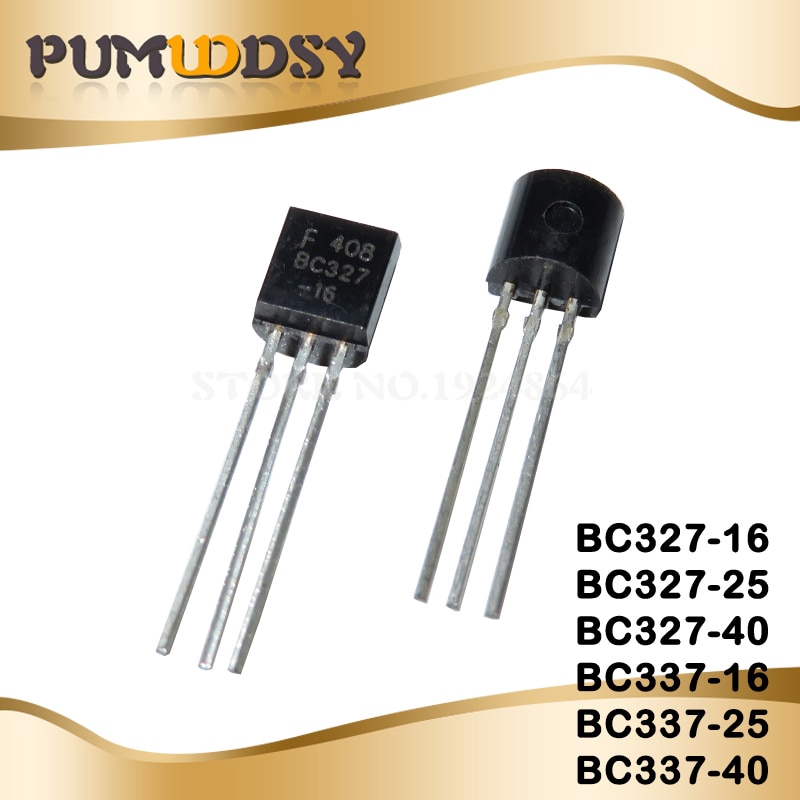 100pcs BC327-16 BC327-25 BC327-40 BC337-16 BC337-25 BC337-40 TO-92 BC327 BC337 ใหม่ triode ทรานซิสเต