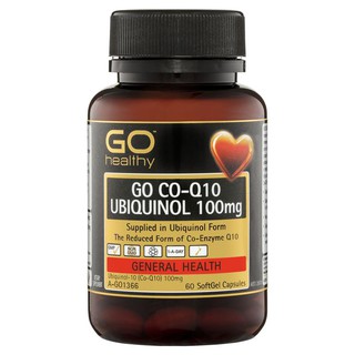 GO Healthy CoQ10 Ubiquinol 100mg 60 Capsules