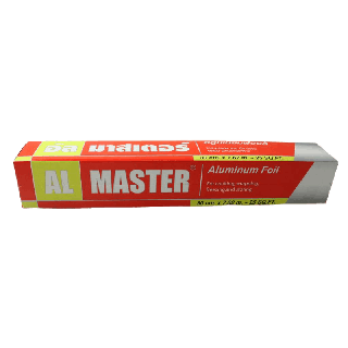 อลูมิเนียมฟอยล์ห่ออาหาร AL Master กว้าง 30 ซ.ม. ยาว7.62 เมตร