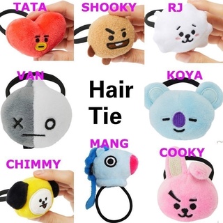 ยางรัดผม รูปตุ๊กตา Bts TATA RJ KOYA COOKY เครื่องประดับผม