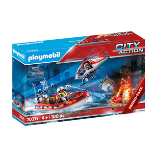 Playmobil 70335 Fire Rescue Mission แอ็คชั่นฟิกเกอร์ เซ็ตโปรโมชั่น ภารกิจกู้ภัยดับเพลิง