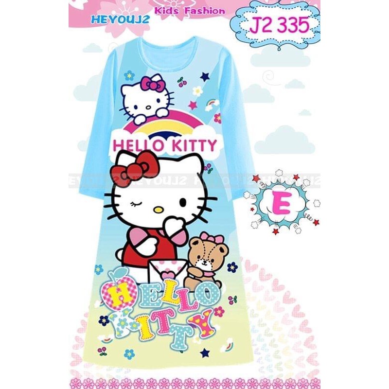 CLEARANCE J2 335E ชุดเดรสนอนคิตตี้ (2/3y)