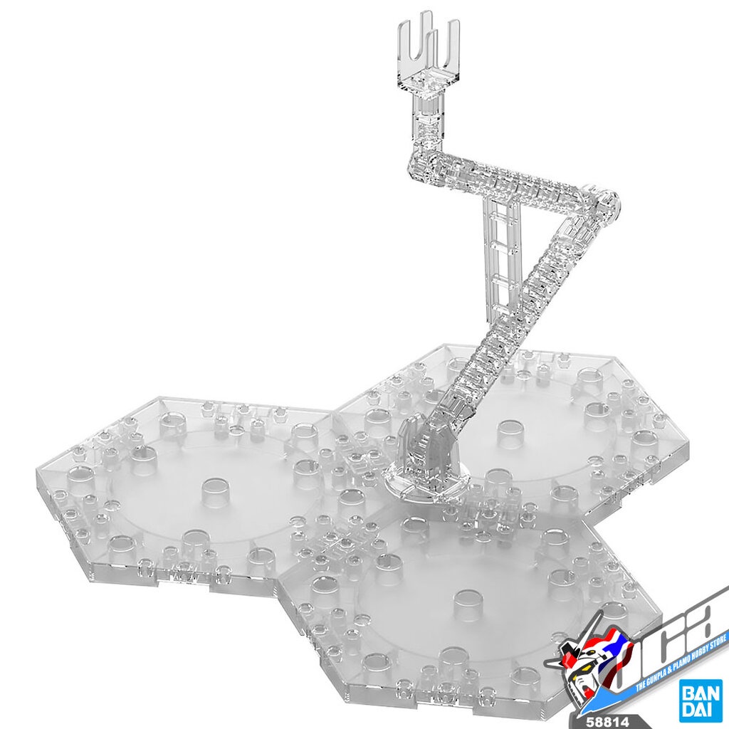 VCA ⭐️ BANDAI GUNPLA ACTION BASE 4 CLEAR ฐาน ขาตั้ง กันดั้ม กันพลา พลาโม VCA GUNDAM