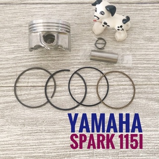 ชุดลูกสูบ  YAMAHA SPARK115i , ยามาฮ่า สปาร์ค115ไอ   ประกอบด้วย  ลูกสูบ + แหวน + สลัก + กิฟล็อค