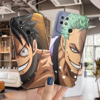 One Piece เคส Xiaomi Redmi 10C 4G เคสโทรศัพท์แบบบาง Zoro อะนิเมะ การ์ตูน ซิลิโคน แบบนิ่มใส TPU 43-1