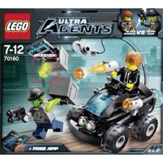 lego ultra agents 70160 มีกล่อง มือสอง อุปกรณ์ครบ สภาพสมบูรณ์ เก็บสะสม