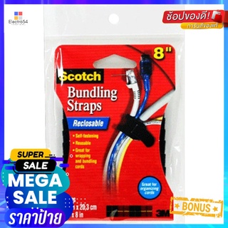 เทปหนามเตยรัดสายไฟ 3M 70071161585 1 ซม.x8 นิ้ว สีดำBUNDLING STRAPS 3M 70071161585 1CMX8IN BLACK